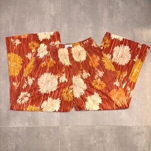 Urban Outfitters Rust Floral Pants